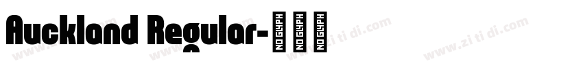 Auckland Regular字体转换